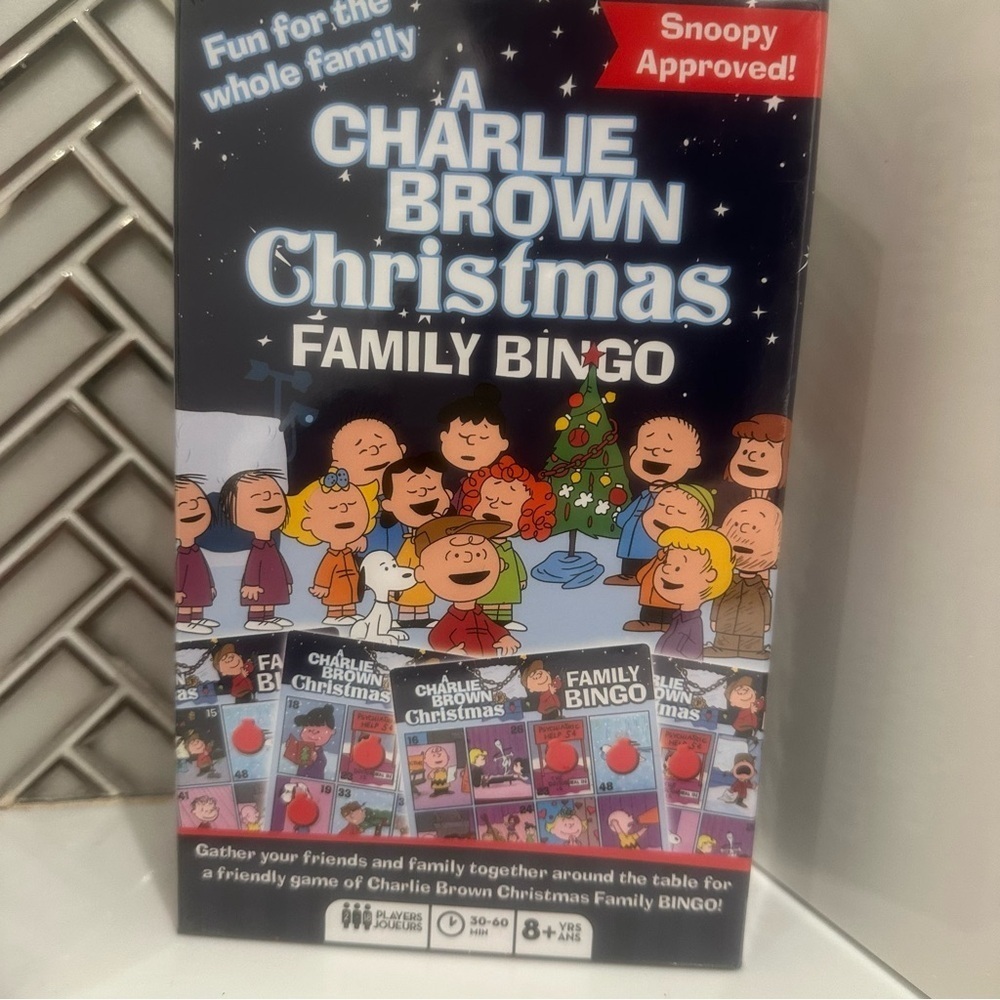 A Charlie Brown Christmas Family Bingo Game